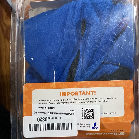 Benchmate Inflatable protective dog & cat collar, size medium, NIB. - Picture 14 of 15